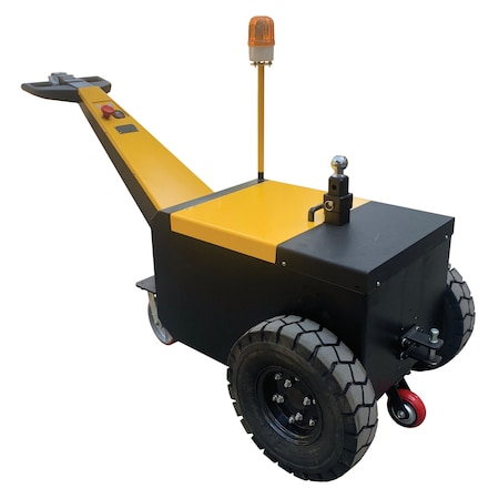 Vestil Steel Heavy Duty Electric Powered Tugger 10,000 Lb. Pulling Capacity Yellow E-TUG-HD-100